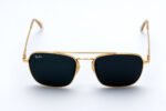 RAY-BAN RB3588 Gold Metal UV400 Sunglasses - Men's Stainless Steel