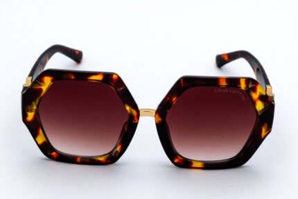 LOUIS VUITTON LV163 Women Sunglasses – Brown – Polarized – Oversized – Size 163