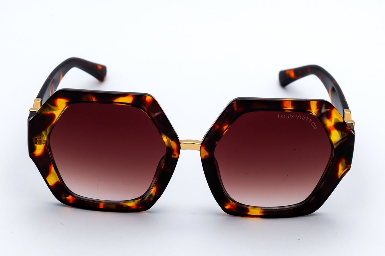 3V9A3031 LOUIS VUITTON LV163 Women Sunglasses – Brown – Polarized – Oversized – Size 163