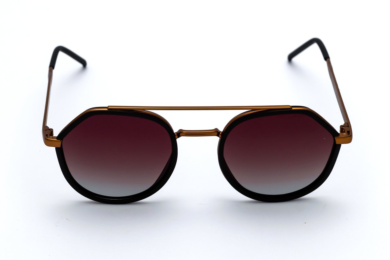 3V9A3072 TOMMY HILFIGER TH1680 Polarized Sunglasses Brown Hexagonal Frame