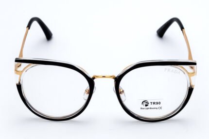 PRADA 82046 Black Blue Block Eyeglasses - Women's Lightweight TR90