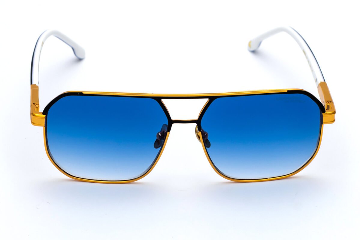 CARRERA 1135 Gold Blue Sunglasses - Large Fit Metal/Acetate