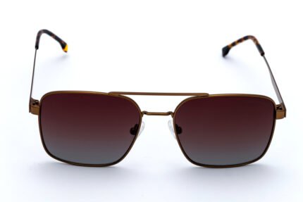 HUGO BOSS OLD3042M Unisex Sunglasses – Stainless Steel – Brown - Polarized – Size 55