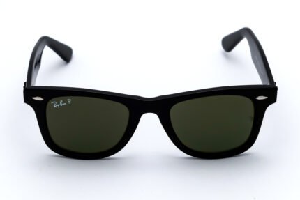 RAY-BAN RB2140 Black Polarized Acetate Sunglasses - Unisex Original Wayfarer