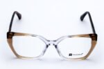 VALENZA W56104 Transparent Taupe Acetate Women Eyeglasses - Medium Fit
