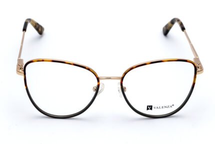 VALENZA TQ9026 Gold Stainless Steel Women Eyeglasses - Medium Fit