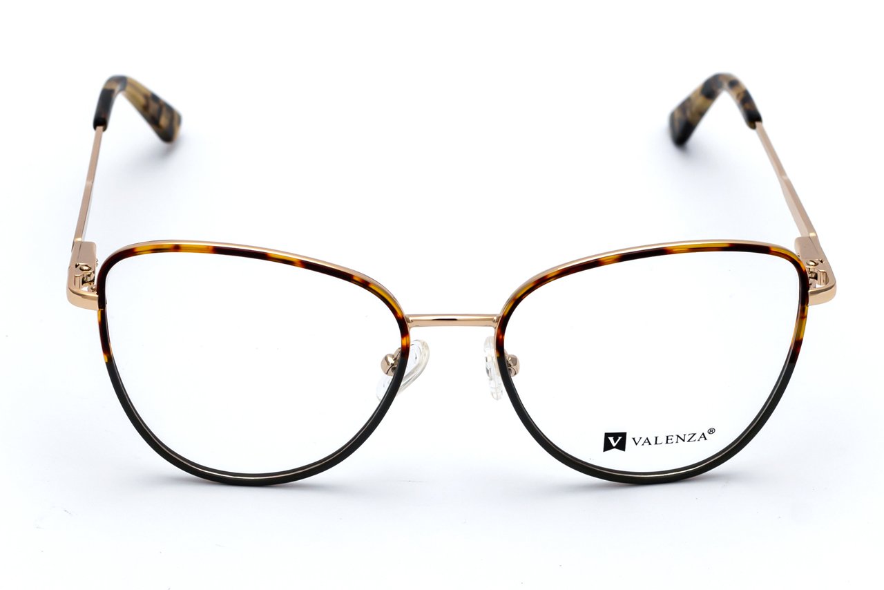 3V9A3347 VALENZA TQ9026 Gold Stainless Steel Women Eyeglasses - Medium Fit