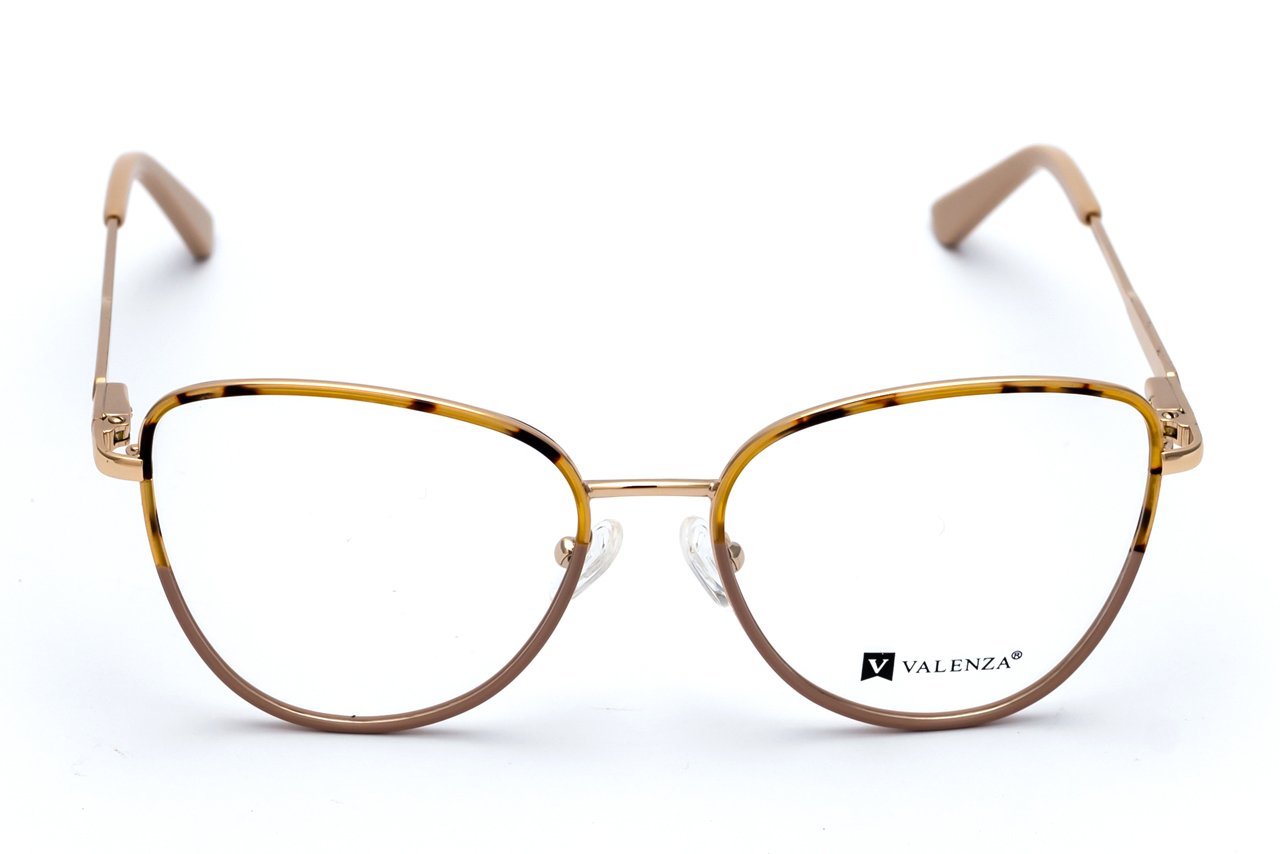 3V9A3357 VALENZA TQ9026 Rose Gold Metal Women Eyeglasses - Medium Fit