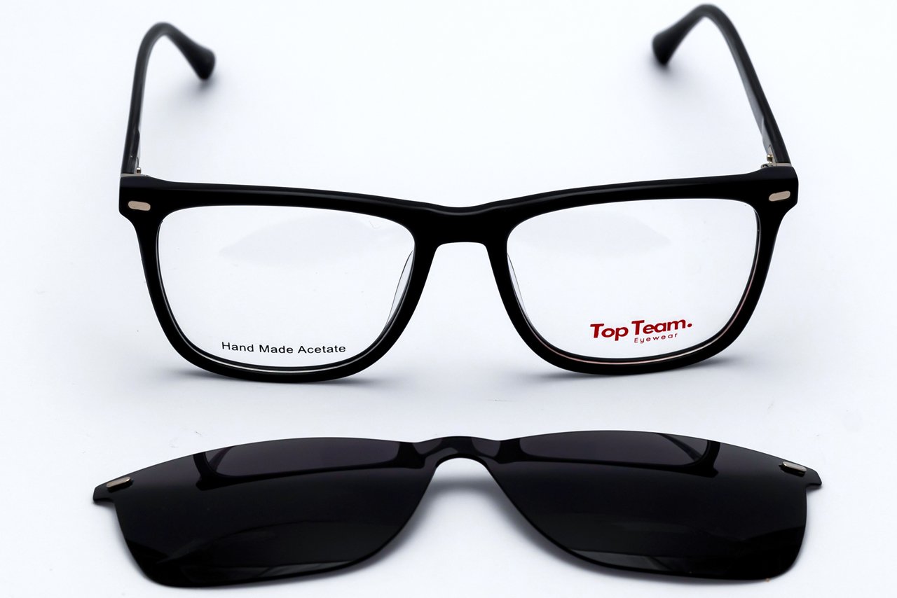 3V9A3390 TOP TEAM 6558 Unisex Eyeglasses ClipOn