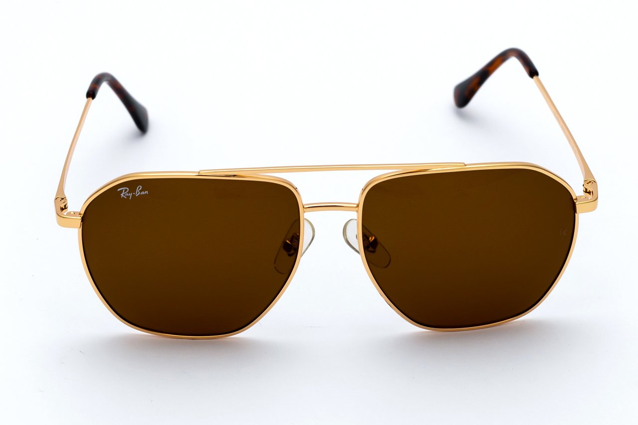 3V9A3505 Ray-Ban RB3692D Unisex Sunglasses – Gold – Polarized – Size 60