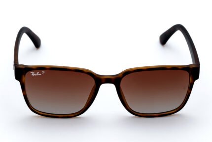 RAY-BAN RB4339L Unisex Sunglasses – Brown – Polarized – Size 56