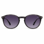 DAVID BECKHAM DB1032/S GREY Polarized Sunglasses - Unisex Round Acetate