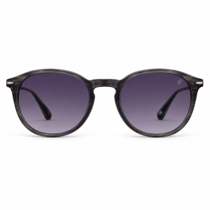 DAVID BECKHAM DB1032/S GREY Polarized Sunglasses - Unisex Round Acetate