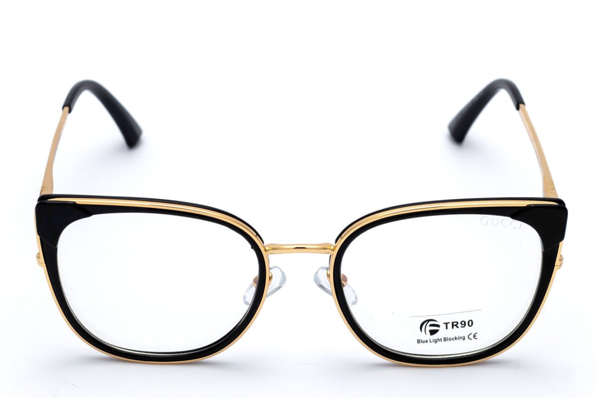 GUCCI 82033 Black TR90 Blue Light Blocking Women Eyeglasses - Large Fit