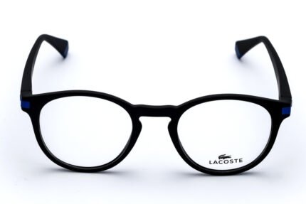 LACOSTE PR418 Matte Black/BLUE TR90 Unisex Eyeglasses - Medium Fit