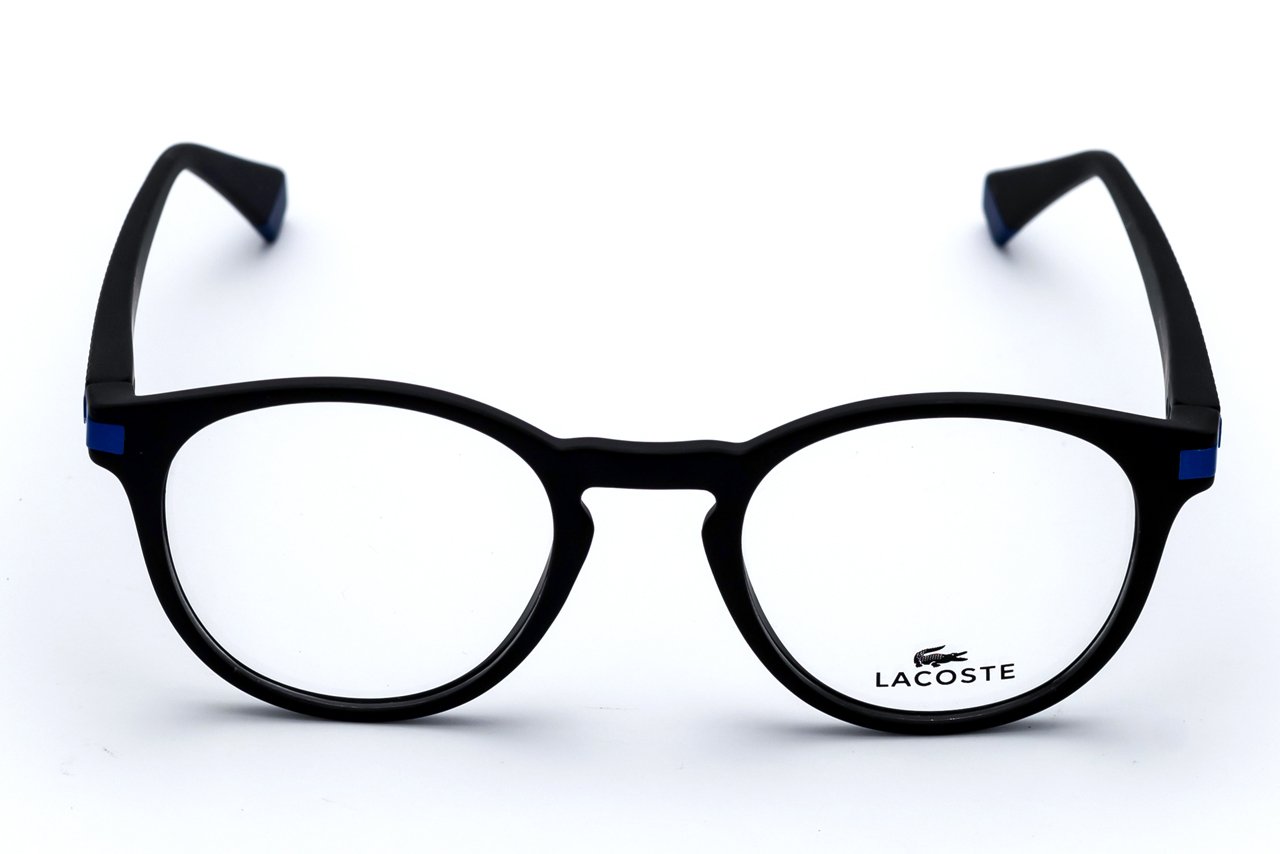 3V9A3331 LACOSTE PR418 Matte Black/BLUE TR90 Unisex Eyeglasses - Medium Fit