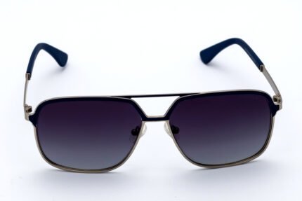 POLICE OLD7573S Blue Polarized Sunglasses - Medium Fit Metal Frame