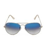 Ray-Ban 3025 Aviator Gradient Sunglasses - Silver Frame, Blue Gradient Glass UV400 Lenses