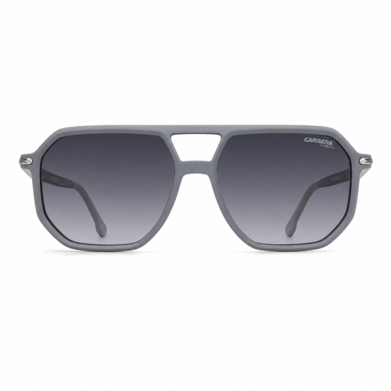 Carrera 124 Polarized Sunglasses - Gray Frame, Smoke Gradient UV400 Lenses