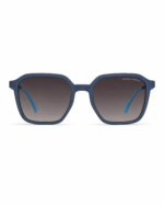 Dolce & Gabbana 7347 Polarized Sunglasses - Matte Navy Blue Frame, Grey Gradient UV400 Lenses