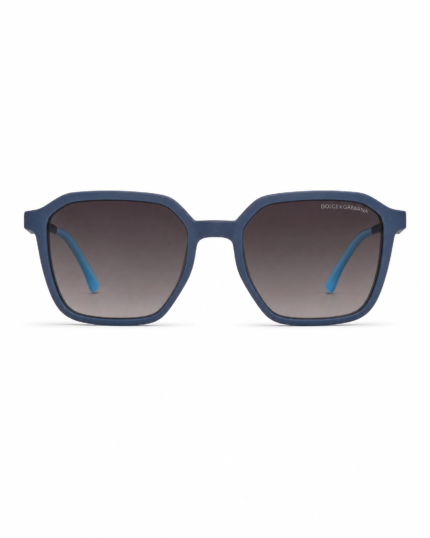 Dolce & Gabbana 7347 Polarized Sunglasses - Matte Navy Blue Frame, Grey Gradient UV400 Lenses