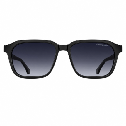 Emporio Armani EA1578 – Black Square Sunglasses with Polarized Gradient Lenses