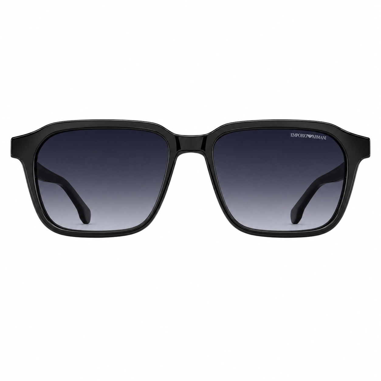 earm Emporio Armani EA1578 – Black Square Sunglasses with Polarized Gradient Lenses