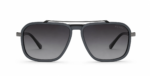 Prada PR019 – Grey Aviator Sunglasses with Polarized Gradient Lenses