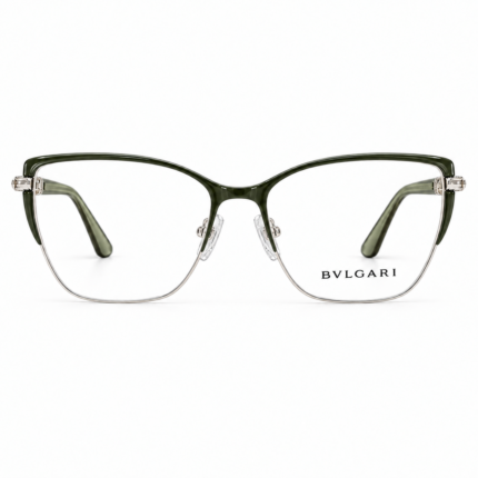 Bvlgari 2820 Women’s Optical Eyeglasses – Olive Green Cat-Eye Frame